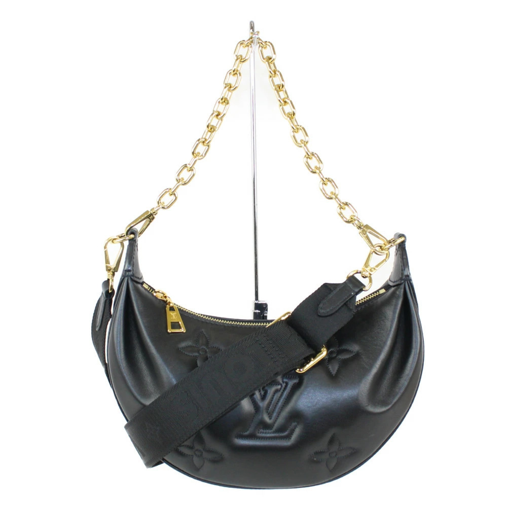 LOUIS VUITTON Over the Moon Black Calf Leather Shoulder Bag LV